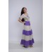 Embroidered dress "Lavender Grassland"